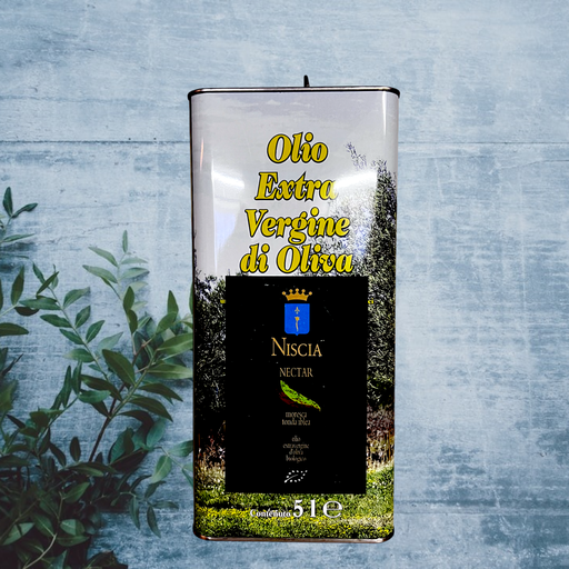 NISCIA Bio Ragusa Sicilia Italia, bidon métallique de 5 litres