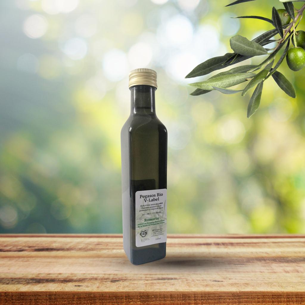 PEGASOS Bio V-Label de Tenea ROMARIN cultivé par l'Atelier vert du CIS