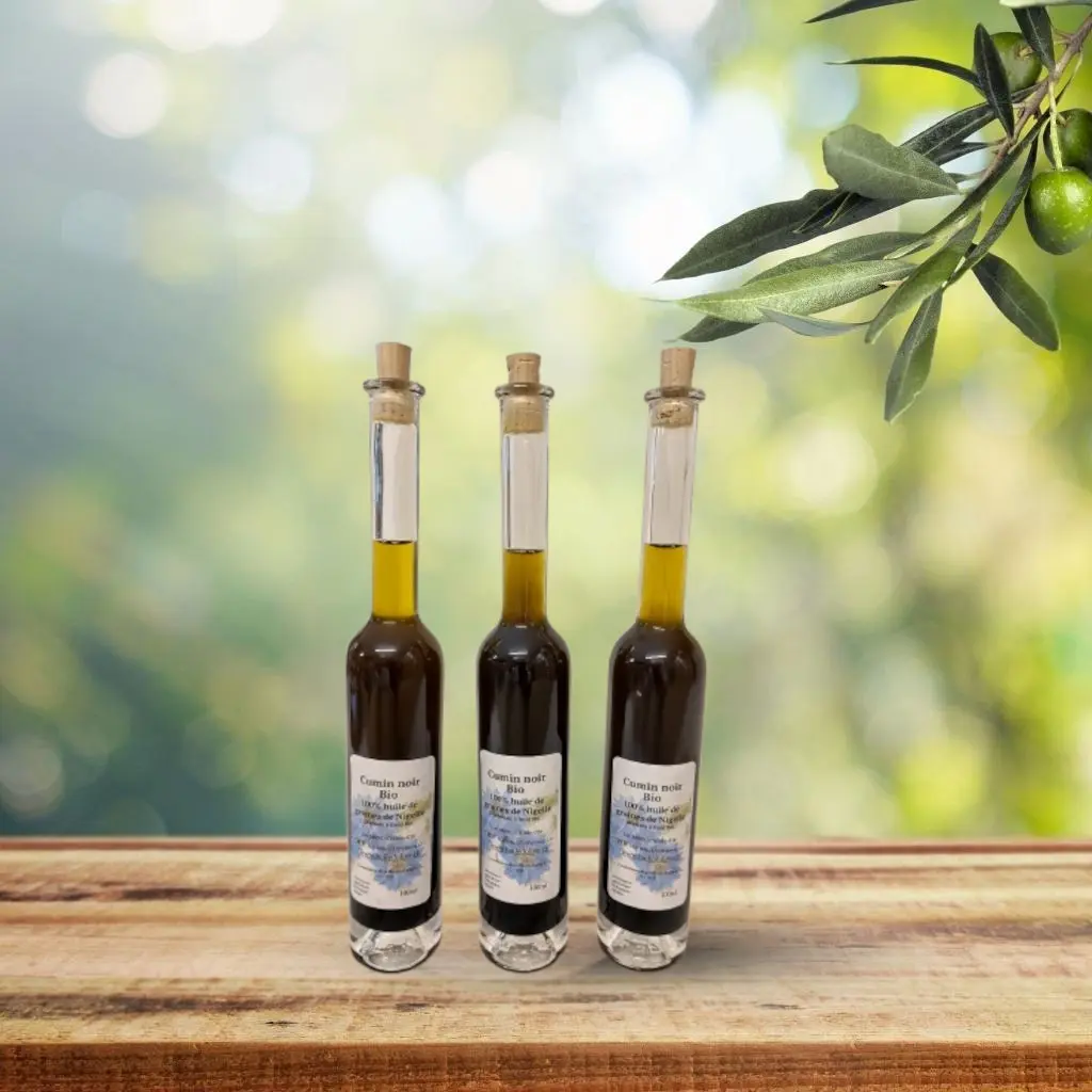Cumin noir huile de Nigelle Bio graine 100% pur - 3x 100 ml